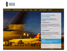 Tablet Screenshot of airlinecheck.net